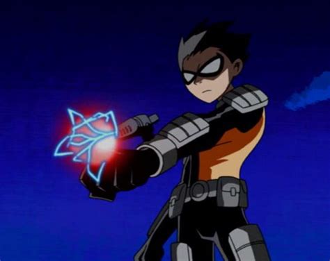 Robin in Slade's apprentice outfit. | Teen titans robin, Slade teen titans, Original teen titans