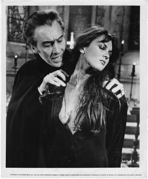 Dracula AD 1972 Christopher Lee Caroline Munro b:w still - Flashbak