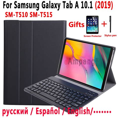 keyboard Case for Samsung Galaxy Tab A 10.1 2019 SM T510 SM T515 T510 T515 Case Keyboard for ...