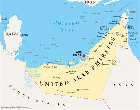 Map United Arab Emirates