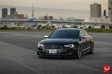 Sleek Gloss Black Audi S5 Featuring Upgrades — CARiD.com Gallery