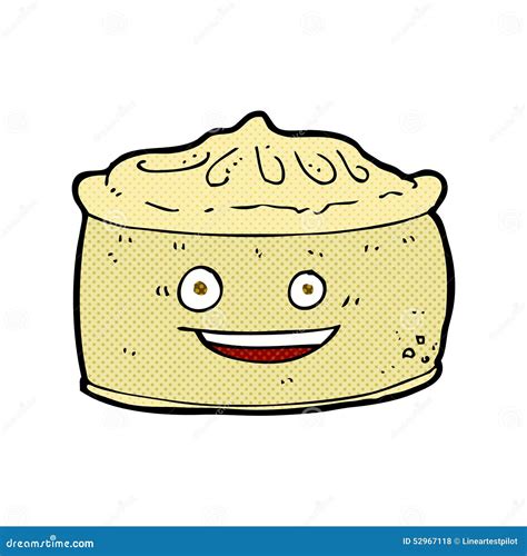 Cartoon Pie With Face Stock Illustration - Image: 52967118