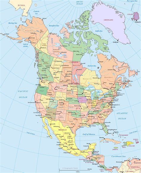 Map of North America