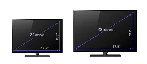 TV Dimensions (Measurements & Size Guide) - Designing Idea