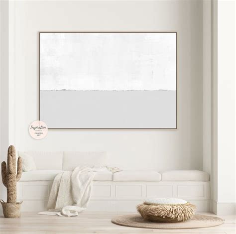 Minimal Grey And White Canvas Wall Art Abstract Art Large | Etsy | Oversized wall art, Wall ...