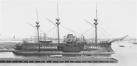 French ironclad Redoutable, 1889 [4000 x 1941] : r/WarshipPorn