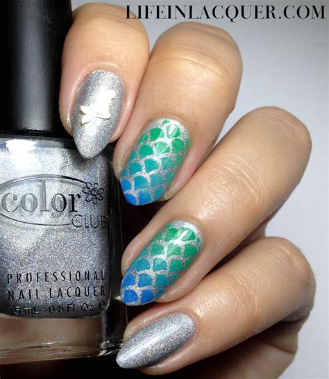 Life in Lacquer: Fish Scales Nail Art and Tutorial