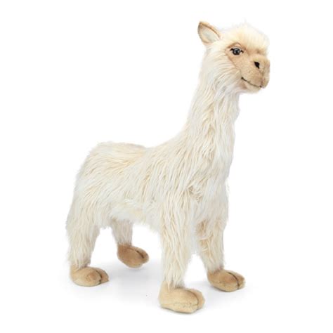 Handcrafted 17 Inch Lifelike Female Llama Stuffed Animal by Hansa