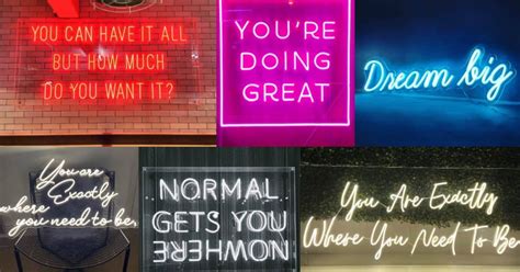 What should my neon sign say? LED neon sign quotes edition