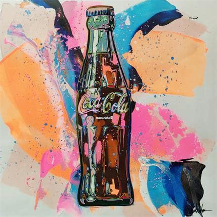 Painting Coca-cola bottle 110d by Shokkobo | Carré d'artistes