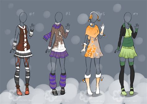 Anime Winter Outfits Drawing