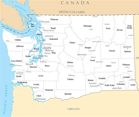 Washington Cities And Towns - Mapsof.Net