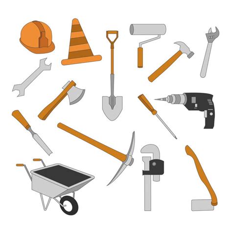 Construction Tools Set Vector Hd Images, Set Of Construction Tools, Tools Clipart, Tool ...