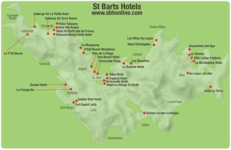 Maps of St Barts Island | SBHonline St Barts Vacations Insiders Guide