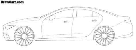 Car drawing side view – DrawCarz