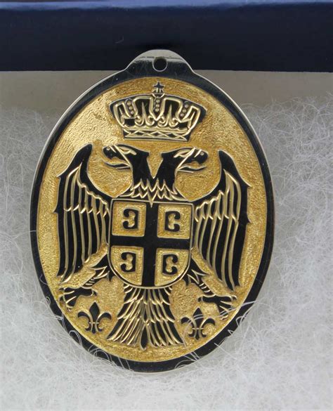 Serbian Coat of Arms Pendant - DAVID SHEEHAN ~ ENGRAVER