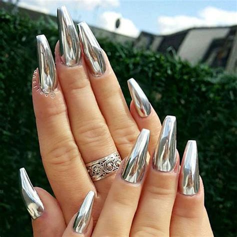 18 Best Chrome Nails Art Designs & Ideas 2017 | Fabulous Nail Art Designs