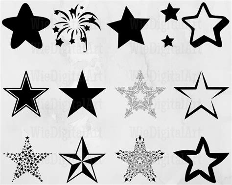 Stars Svg Stars Silhouette Stars Svg Bundle Stars Svg Design Stars Cut File Stars Clipart Svg ...