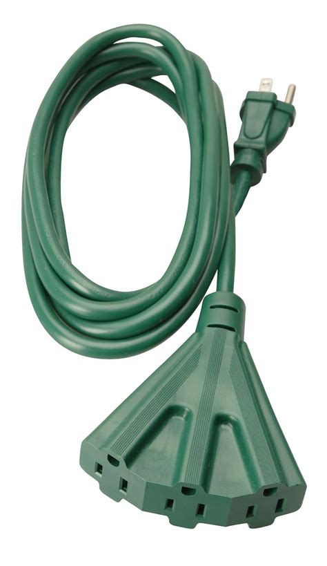 Woods 2466 8-Foot Outdoor Extension Cord with 3-Outlets, Green | eBay