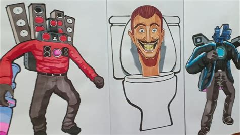 How To Draw Titan camera man and speaker man Vs Skibidi Toilet | Man sketch, Sports photography ...