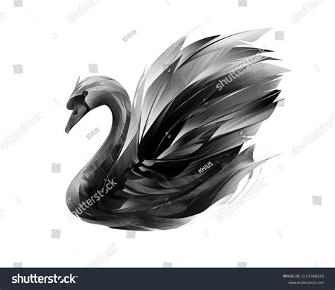 Black swan drawing Images, Stock Photos & Vectors | Shutterstock