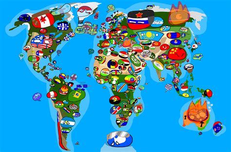 2021 countryball World map : r/countryballs_comics