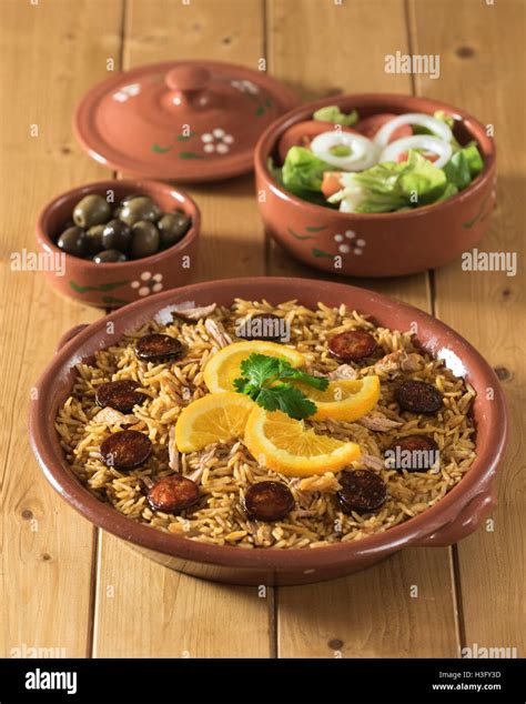 Arroz de pato. Duck and rice Portuguese style. Portugal Food Stock Photo - Alamy