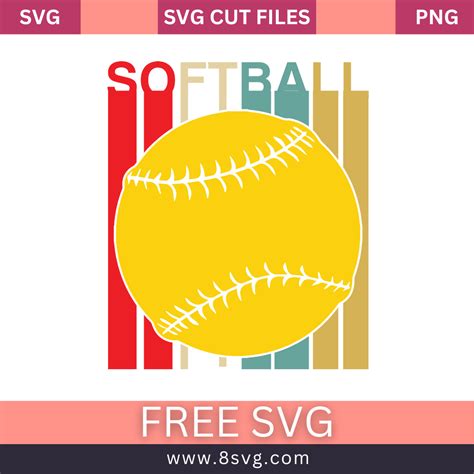 Softball Flag SVG Free And Png Download – RNOSA LTD | 8SVG