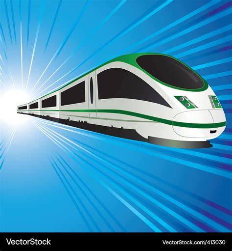 High-speed train Royalty Free Vector Image - VectorStock