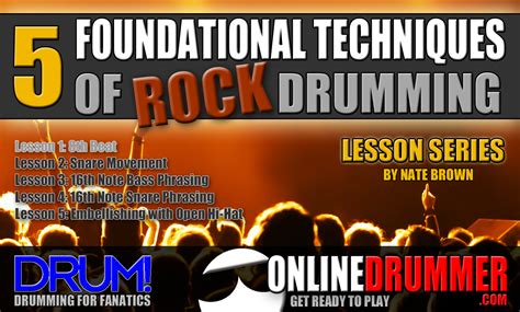 5 Foundational Techniques For Rock Drumming - Lesson 1 | OnlineDrummer.com