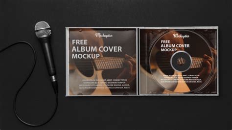 25+ Stunning Album Cover Mockup Free PSD Templates