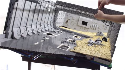 Two Guys Build a Wrecked Super Star Destroyer From Star Wars: The Force Awakens Out of LEGO