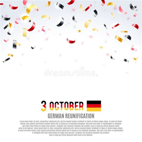 German Reunification Day Background. Vector Illustration. Stock Vector - Illustration of ...