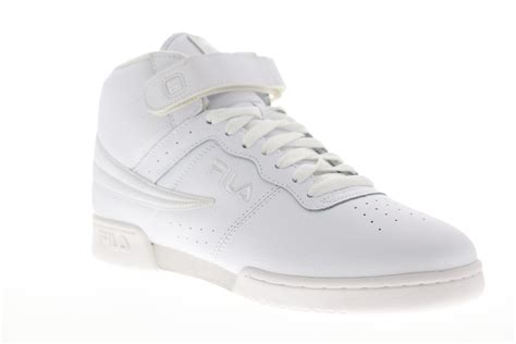 Fila F-13 V 1VF059LX-100 Mens White Casual High Top Lifestyle Sneakers - Ruze Shoes