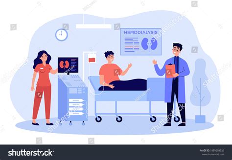 Patient Getting Kidney Disease Treatment Dialysis Stock Vector (Royalty Free) 1839293539 ...