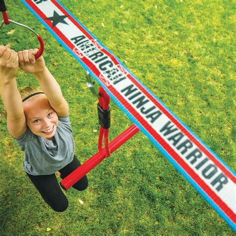 American Ninja Warrior™ Ninjaline - 34 ft with 6 Hanging Obstacles ...