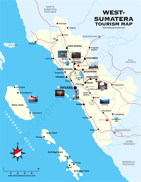 West Sumatra Map - Peta Sumatera Barat