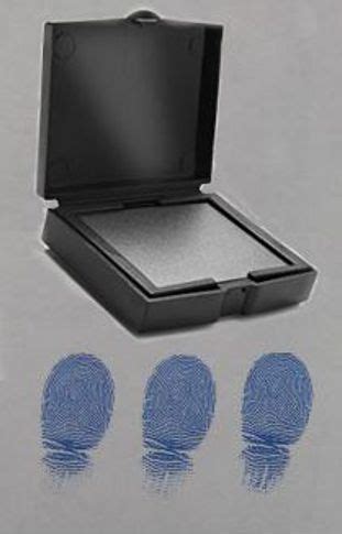 Blue Fingerprint Pad