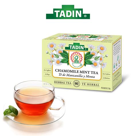 Tadin Tea Manzanilla con Menta / Chamomile with Mint. 24 Bags. 0.84 Oz