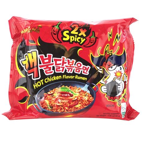 Samyang Spicy Hot Chicken Ramen Noodles 2 X Spicy 4.93 Oz. (Pack of 2) - Walmart.com