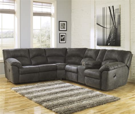 Signature Design by Ashley Tambo - Pewter 2-Piece Reclining Corner ...