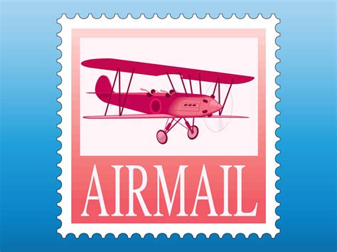 Airmail Stamp Vector Art & Graphics | freevector.com