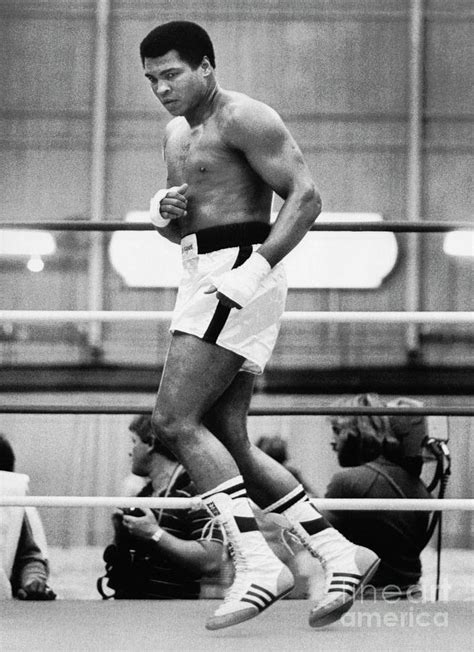 Muhammad Ali Training In A Boxing Ring by Bettmann