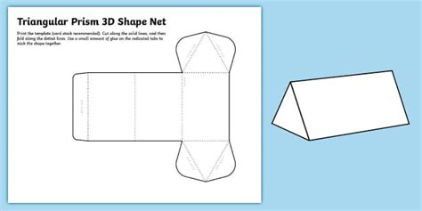 Triangular Prism Net | Grade 3, 4, 5 Math | Twinkl USA