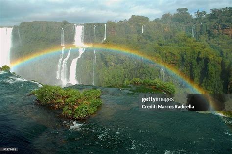 Rainbow At Iguazu Falls High-Res Stock Photo - Getty Images