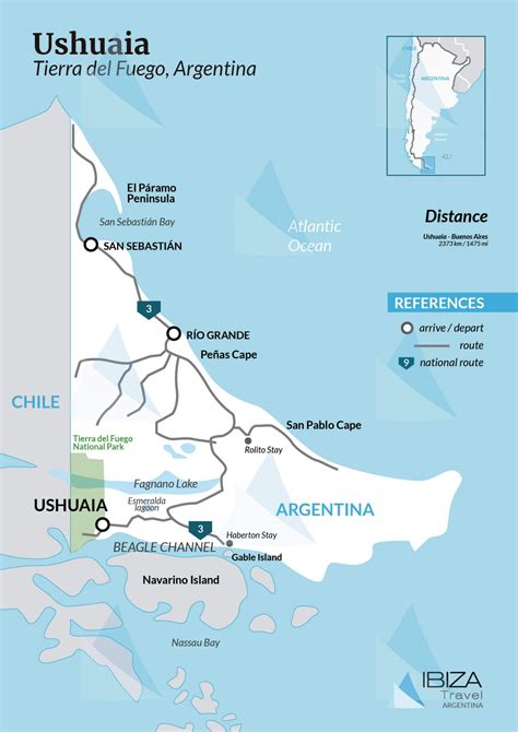 Ushuaia Map | I Travel Argentina