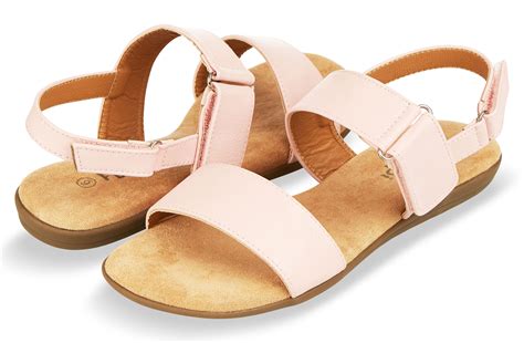 Floopi - Floopi Womens Summer Flat Sandals Open Toe Adjustable Velcro Back Strap Sandal ...