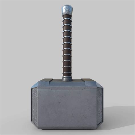 Thor's Hammer - 3D Model by Simple3D