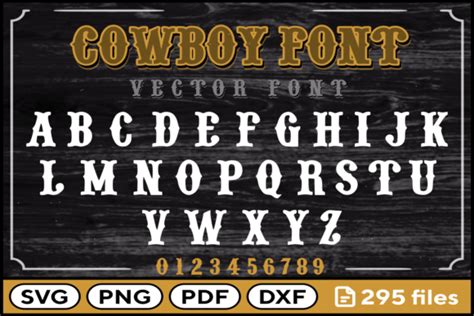 Cowboy Font Svg Png Pdf Dxf Alphabet Graphic by fromporto · Creative Fabrica