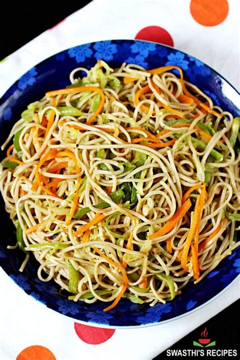 Veg Noodles Recipe | Vegetable Noodles - Swasthi's Recipes